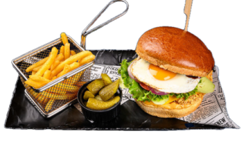 Хрупкав пилешки бургер / Crispy chicken burger