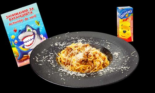 Детско меню с паста Болонезе / Kids’ menu with pasta Bolognese