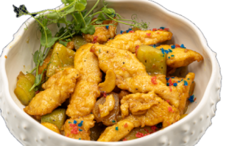 Пиле с кашу и ананас/ Chicken with pineapple