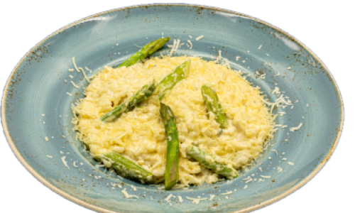 Ризото куатро формаджи с аспержи / Quattro formaggi risotto with asparagus